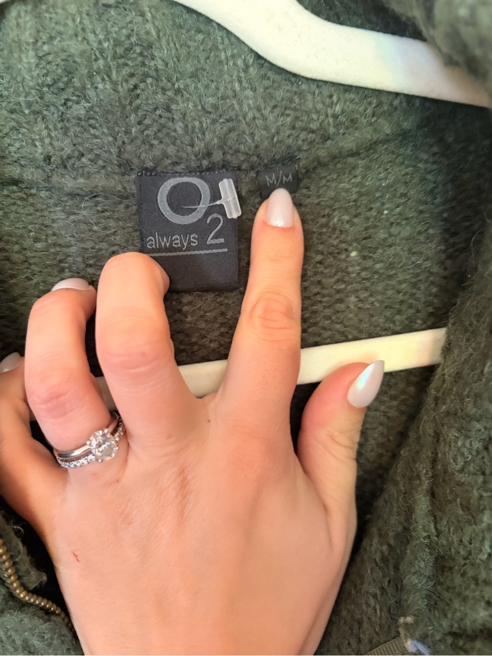 VINTAGE O2 ALWAYS WOOL BLEND ZIP UP M - Picture 3 of 4